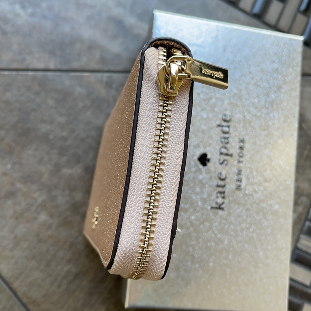Kate Spade shimmy glitter boxed large continental wallet - Picture 5 of 16